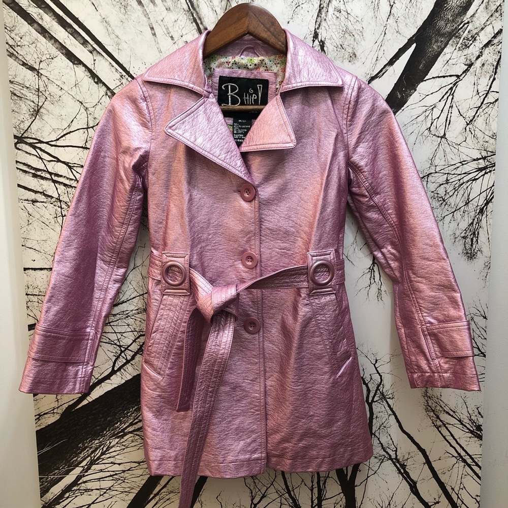 B Hip by Me Jane Pink Purple Jacket Girls Size Med